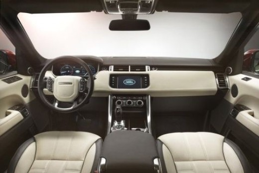 Luxury interior design of Range Rover Sport