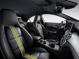 Mercedes CLA: black leather upholstery