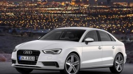 Audi A3 Sedan front side night view