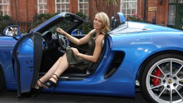 Maria Sharapova in Porsche Boxster