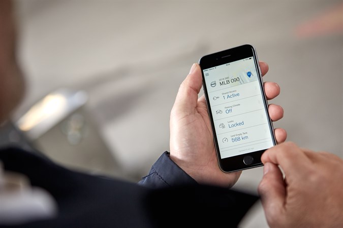 Volvo Cars digital key on Smartphone app