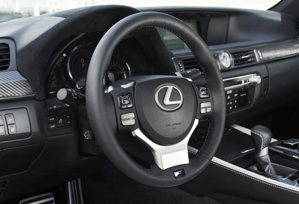 2016 Lexus GS F steering wheel