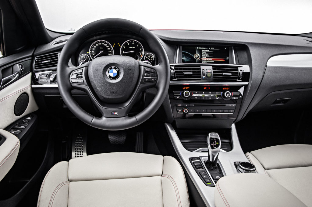 2016 BMW X4 dashboard