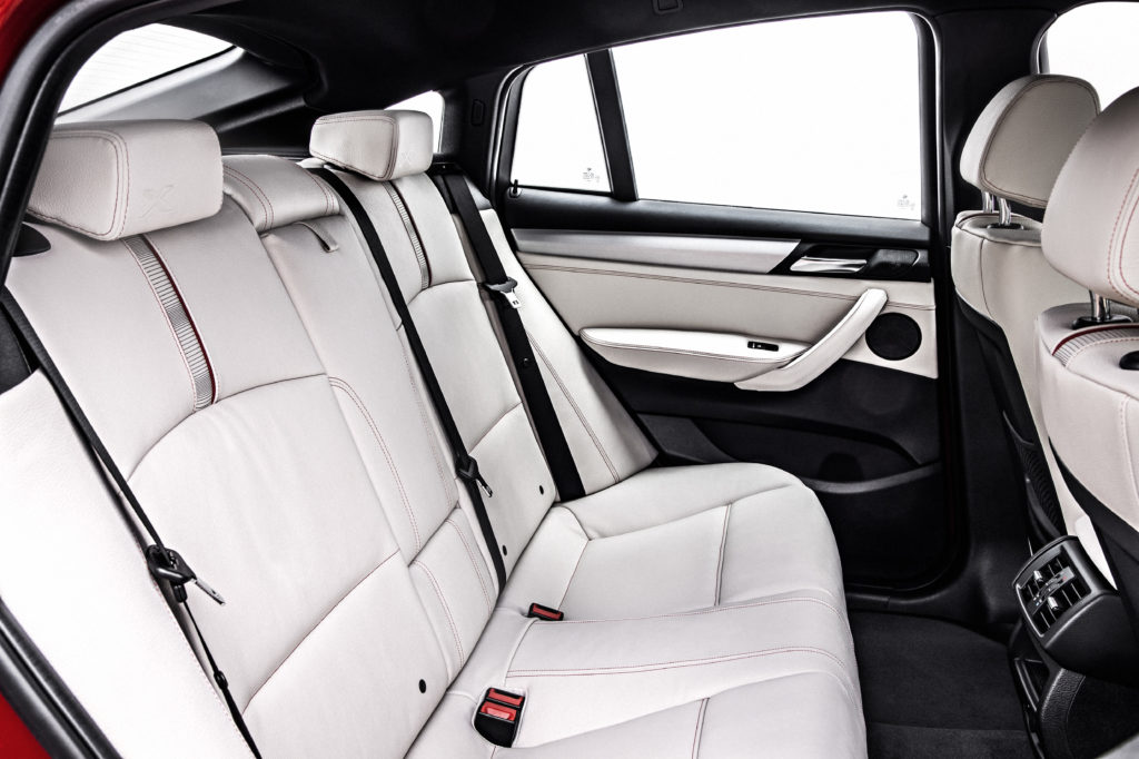 2016 BMW X4 rear seats