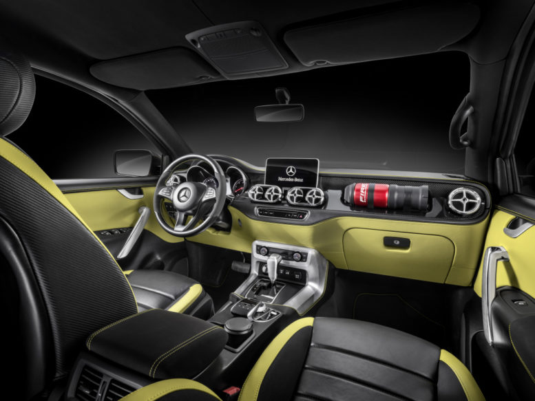 Mercedes X-Class powerful adventurer interior
