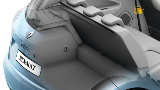 2016 Renault Zoe luggage compartment