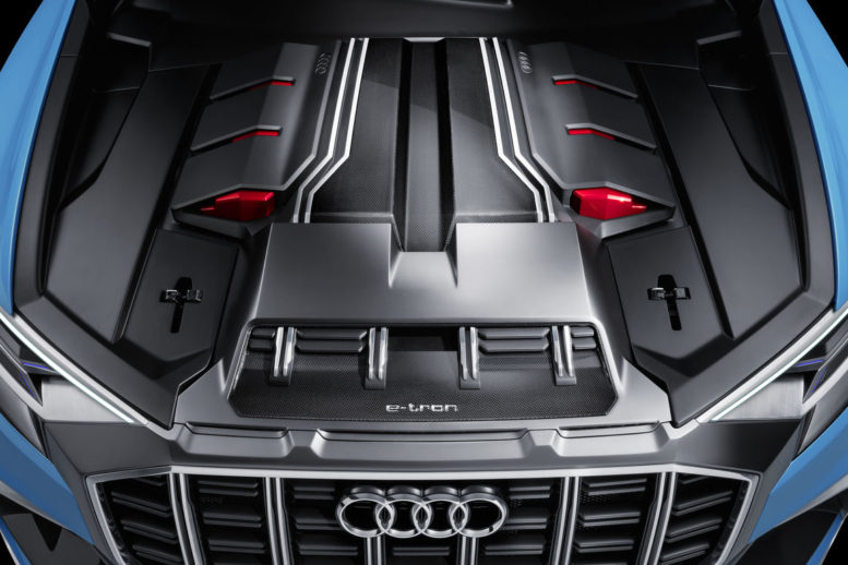2018 Audi Q8 e-tron hybrid engine