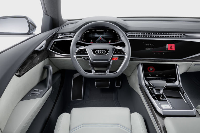 2018 Audi Q8 interior virtual cockpit