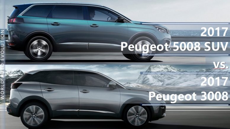 Peugeot 5008 vs Peugeot 3008 comparison