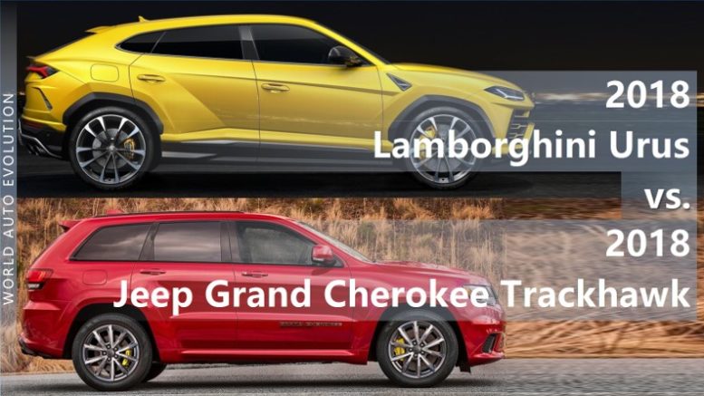 Lamborghini Urus vs Jeep Grand Cherokee Trackhawk comparison