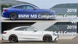 BMW M8 Competition Coupe vs Mercedes AMG S 63 Coupe comparison