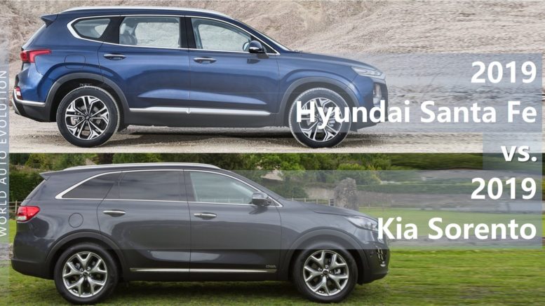 Hyundai Santa Fe vs Kia Sorento comparison