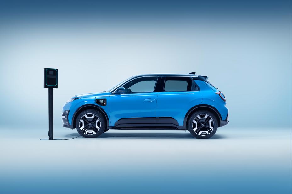 2025 Nissan Micra EV plugged in and charging